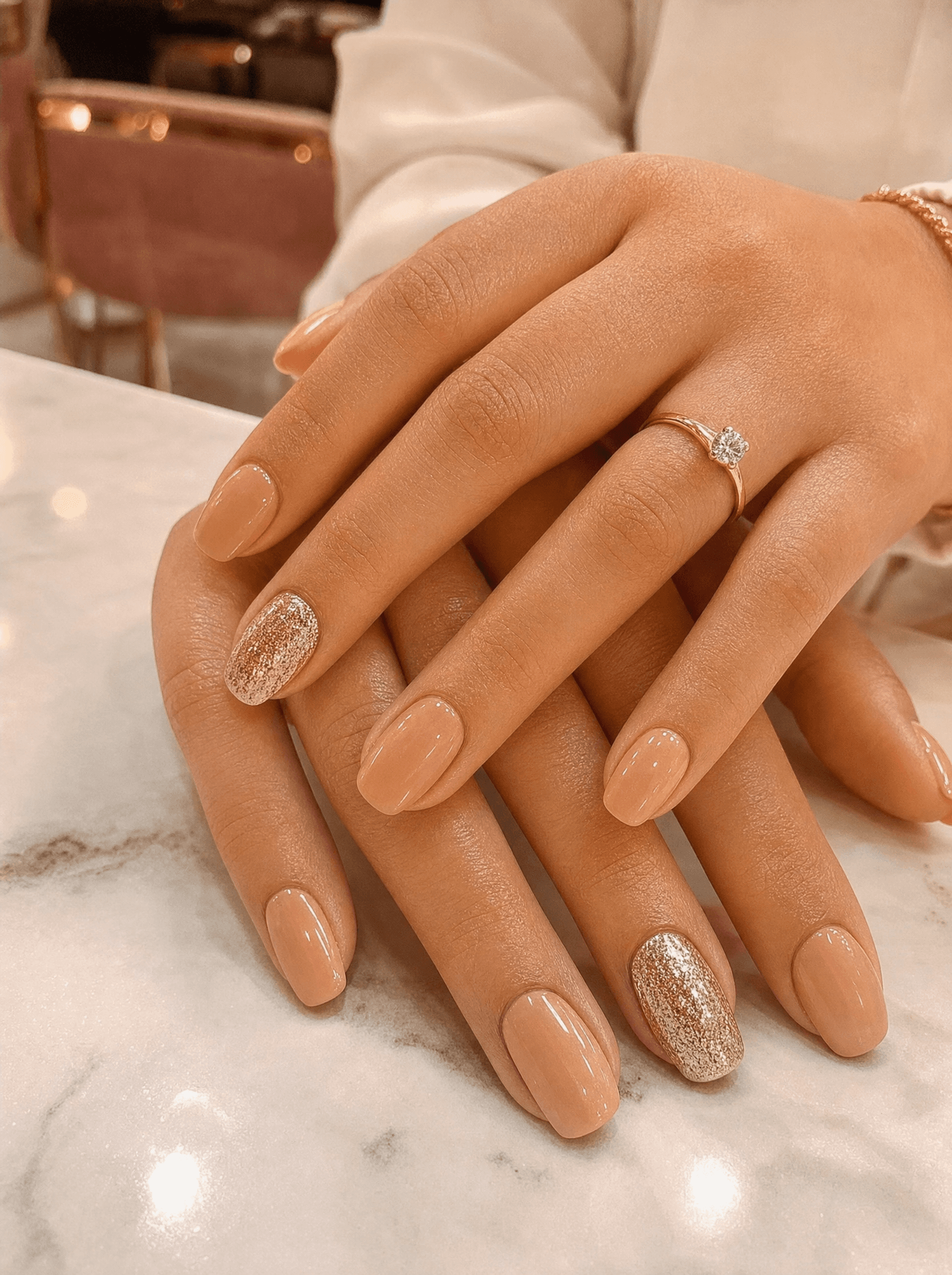 Manicure close-up